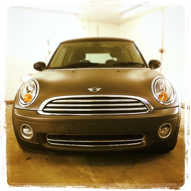 Mini resprayed at the Paint Wagon bodyshop in Leicester