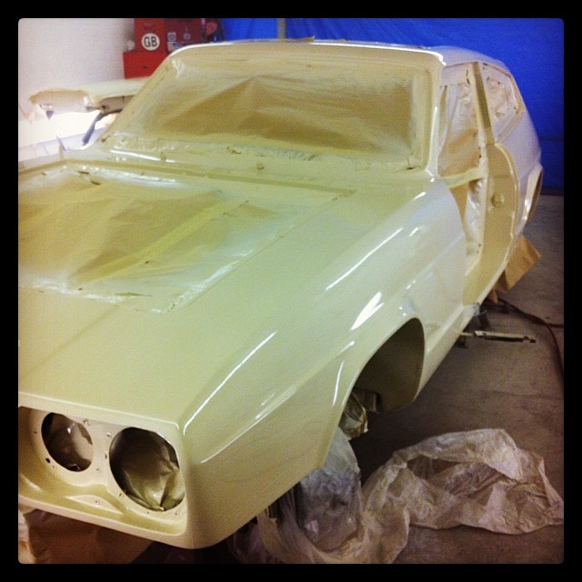 A respray on a classic Volkswagon Golf