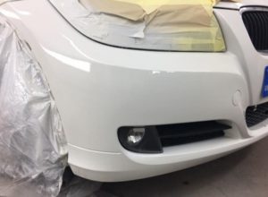 A car with car paint repaired and resprayed by Paint Wagon